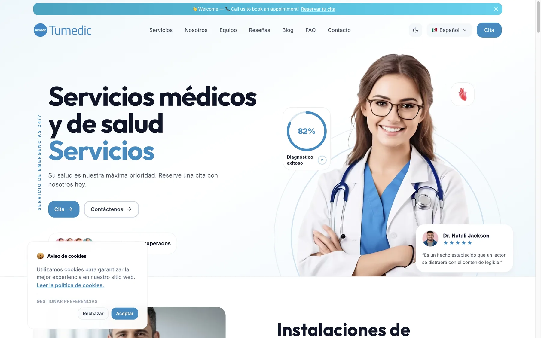 Captura del proyecto Tumedic